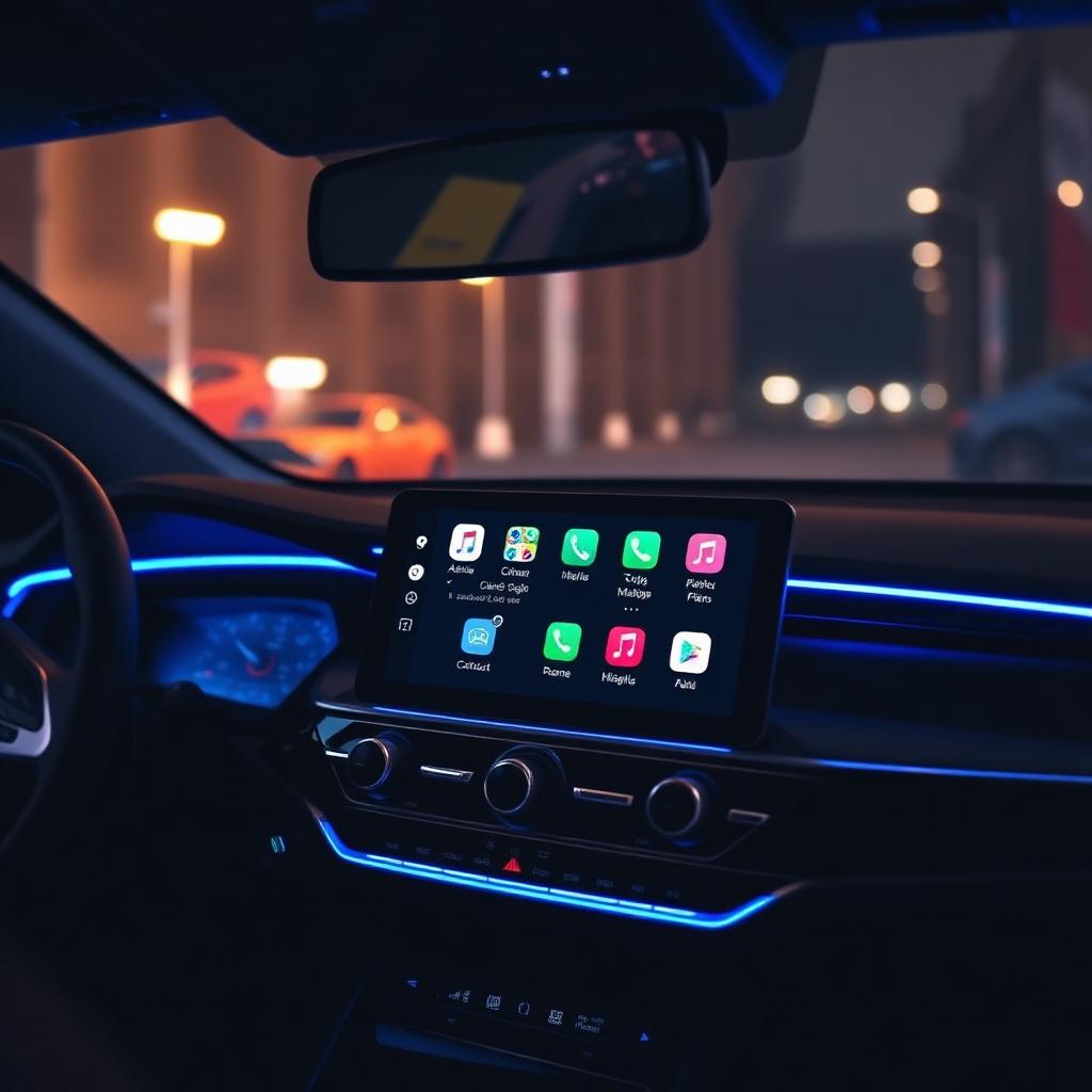 Wireless CarPlay Display